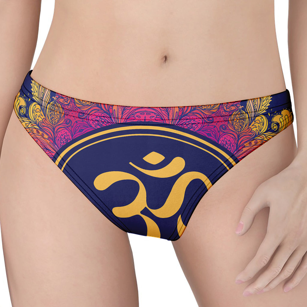 Boho Om Mandala Print Women's Thong