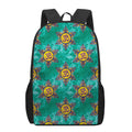 Boho Om Sign Pattern Print 17 Inch Backpack