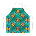 Boho Om Sign Pattern Print Adjustable Apron