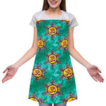Boho Om Sign Pattern Print Adjustable Apron