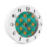 Boho Om Sign Pattern Print Alarm Clock