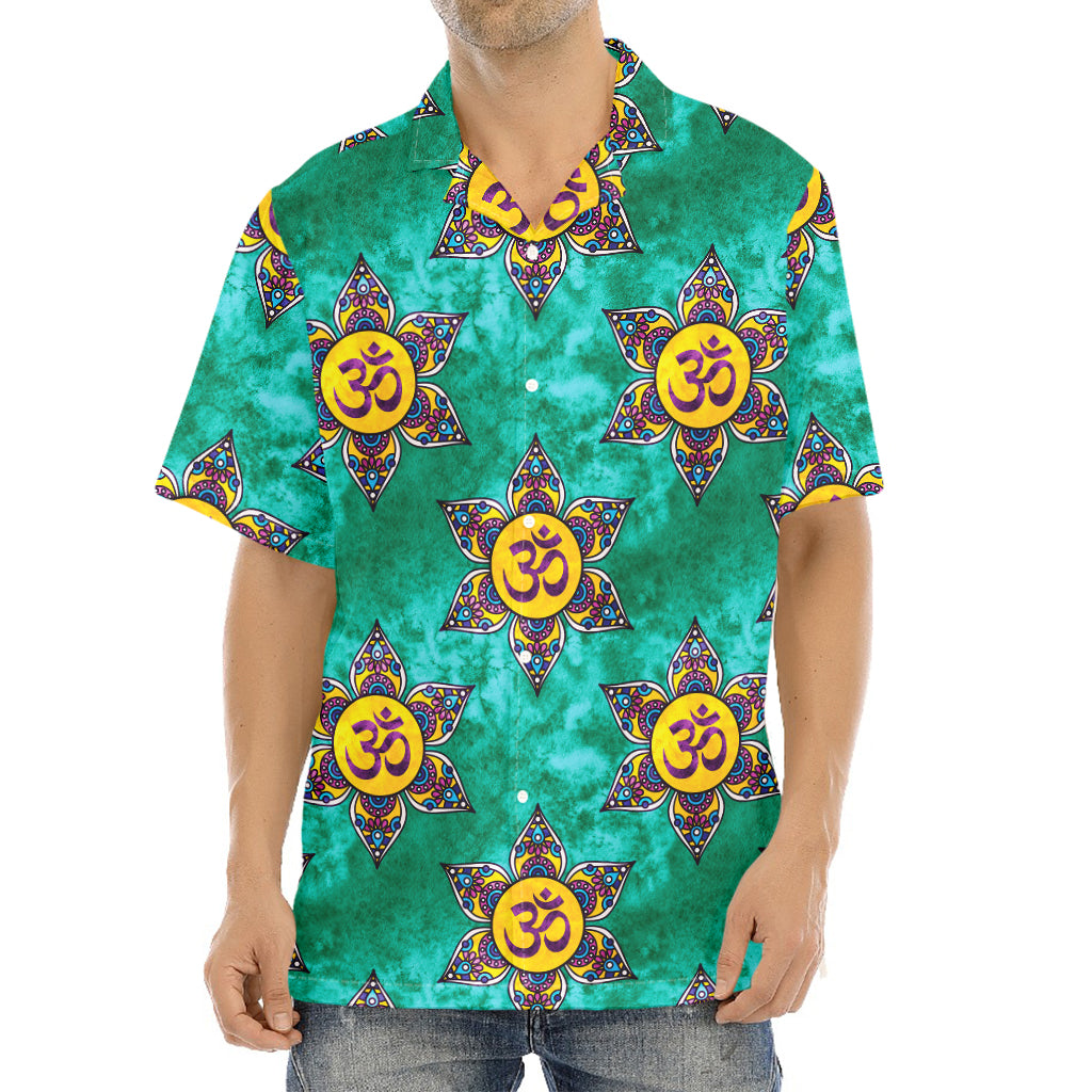 Boho Om Sign Pattern Print Aloha Shirt