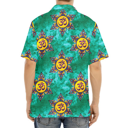 Boho Om Sign Pattern Print Aloha Shirt