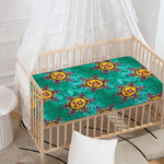 Boho Om Sign Pattern Print Baby Crib Sheet