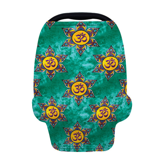 Boho Om Sign Pattern Print Baby Seat Cover