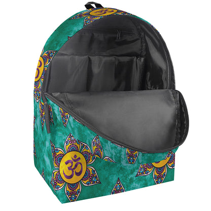 Boho Om Sign Pattern Print Backpack