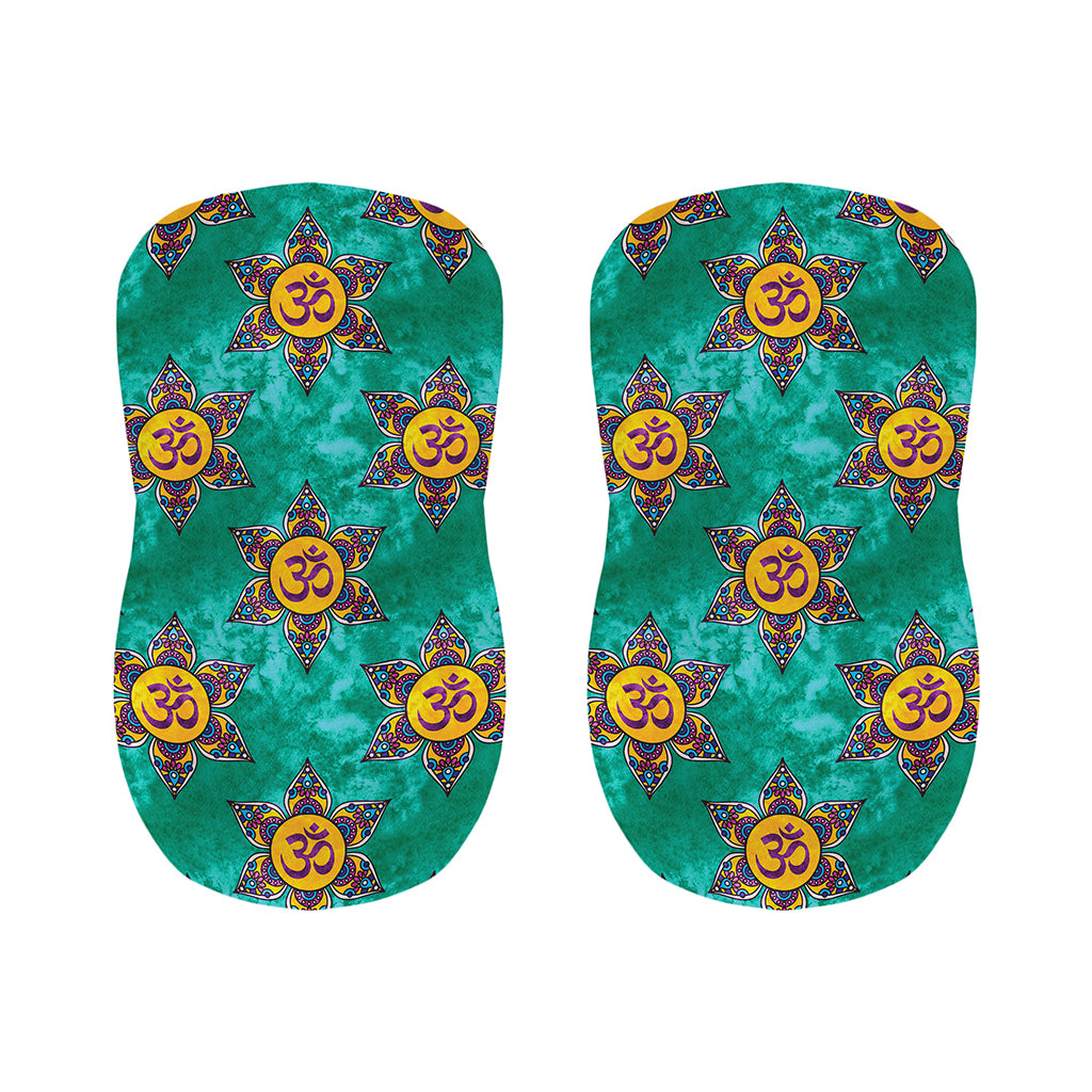 Boho Om Sign Pattern Print Bar Stool Covers