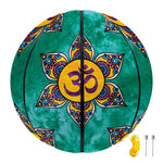 Boho Om Sign Pattern Print Basketball