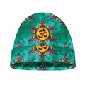 Boho Om Sign Pattern Print Beanie