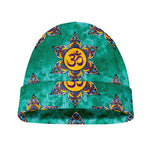 Boho Om Sign Pattern Print Beanie