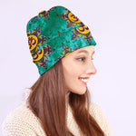 Boho Om Sign Pattern Print Beanie