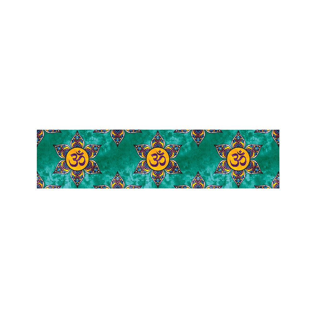Boho Om Sign Pattern Print Bed Runner