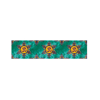 Boho Om Sign Pattern Print Bed Runner