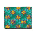 Boho Om Sign Pattern Print Bifold Wallet