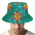 Boho Om Sign Pattern Print Bucket Hat