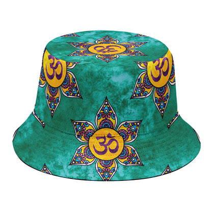 Boho Om Sign Pattern Print Bucket Hat