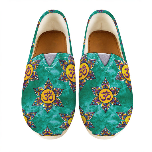 Boho Om Sign Pattern Print Casual Shoes