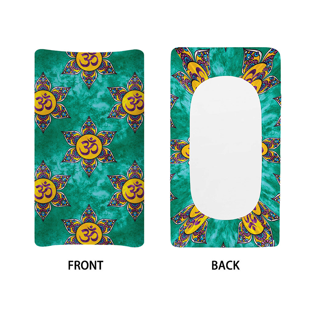 Boho Om Sign Pattern Print Changing Pad Cover