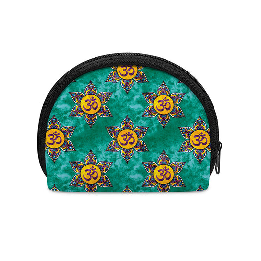 Boho Om Sign Pattern Print Coin Purse