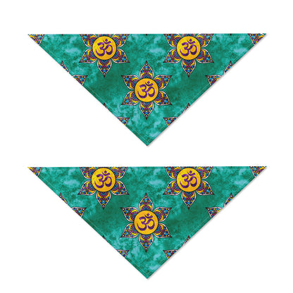 Boho Om Sign Pattern Print Dog Bandana