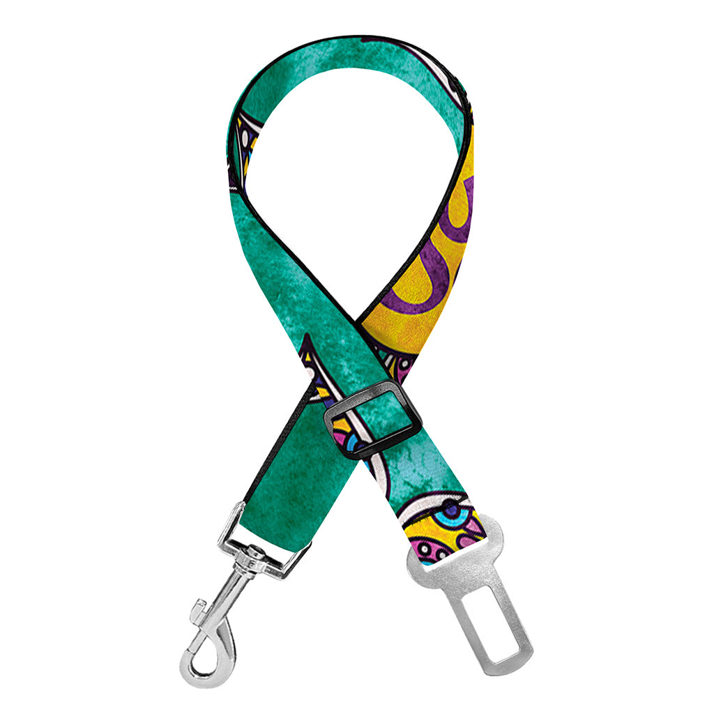 Boho Om Sign Pattern Print Dog Seat Belt