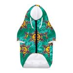 Boho Om Sign Pattern Print Dog Zip Up Hoodie