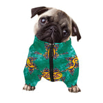 Boho Om Sign Pattern Print Dog Zip Up Jacket