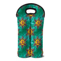 Boho Om Sign Pattern Print Double Neoprene Wine Tote