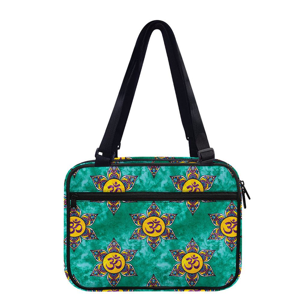 Boho Om Sign Pattern Print Double Strap Bible Bag