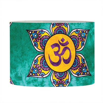 Boho Om Sign Pattern Print Drum Lamp Shade