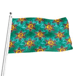Boho Om Sign Pattern Print Flag