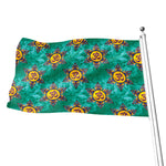 Boho Om Sign Pattern Print Flag