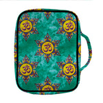 Boho Om Sign Pattern Print Front Pocket Bible Bag
