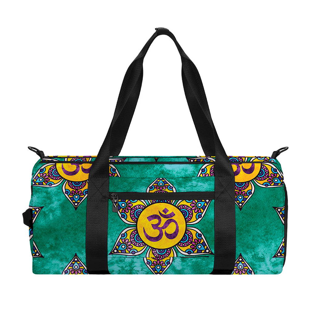 Boho Om Sign Pattern Print Gym Bag