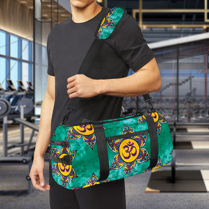 Boho Om Sign Pattern Print Gym Bag