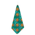 Boho Om Sign Pattern Print Hand Towel