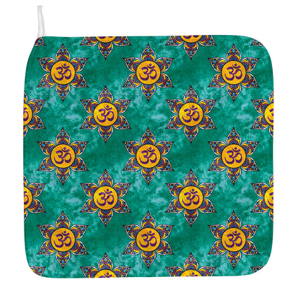 Boho Om Sign Pattern Print Hand Towel
