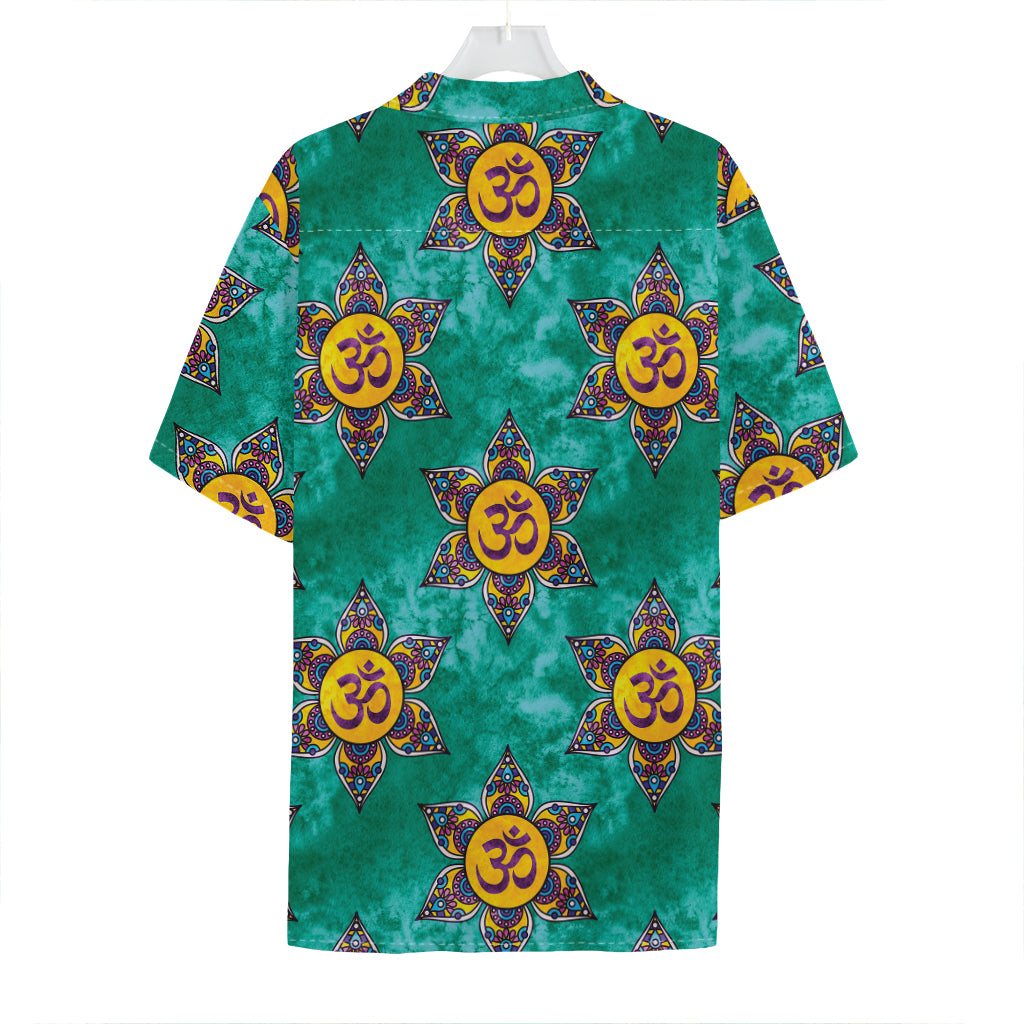 Boho Om Sign Pattern Print Hawaiian Shirt