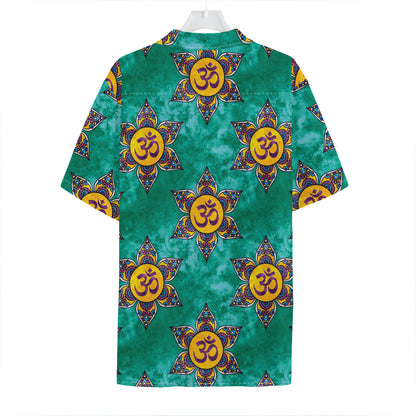 Boho Om Sign Pattern Print Hawaiian Shirt