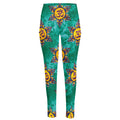 Boho Om Sign Pattern Print High-Waisted Pocket Leggings