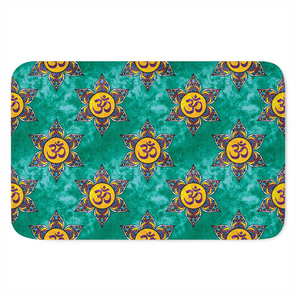 Boho Om Sign Pattern Print Indoor Door Mat