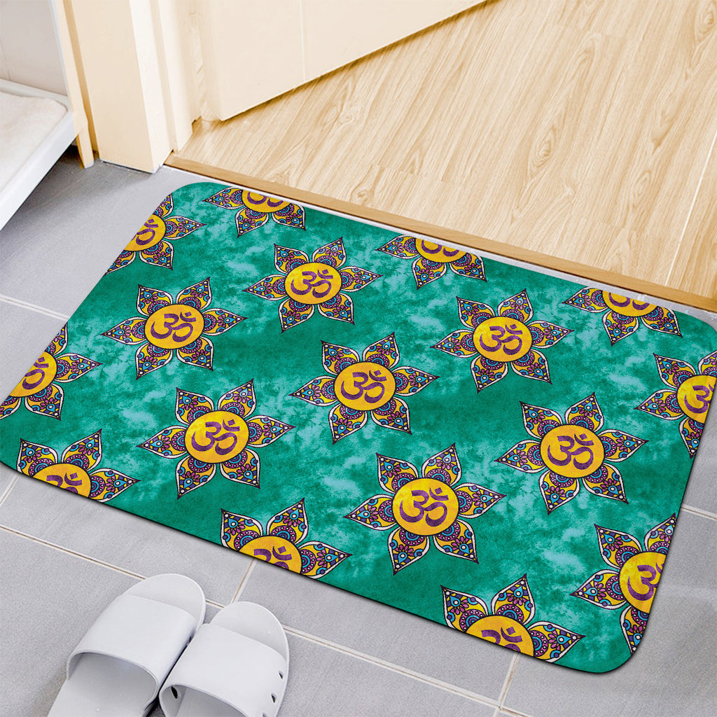Boho Om Sign Pattern Print Indoor Door Mat