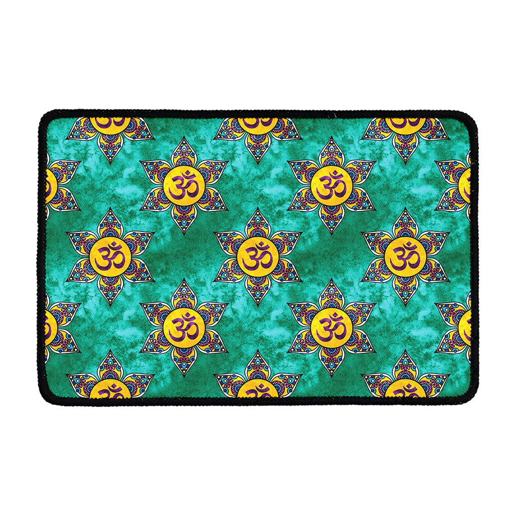 Boho Om Sign Pattern Print Kitchen Mat