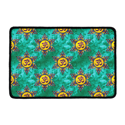 Boho Om Sign Pattern Print Kitchen Mat
