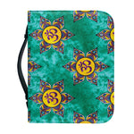 Boho Om Sign Pattern Print Leather Bible Cover