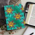 Boho Om Sign Pattern Print Leather Bible Cover