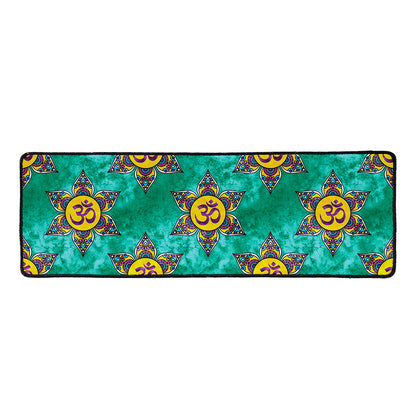 Boho Om Sign Pattern Print Long Kitchen Mat