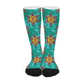 Boho Om Sign Pattern Print Long Socks