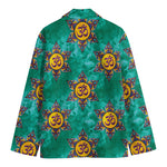 Boho Om Sign Pattern Print Men's Blazer