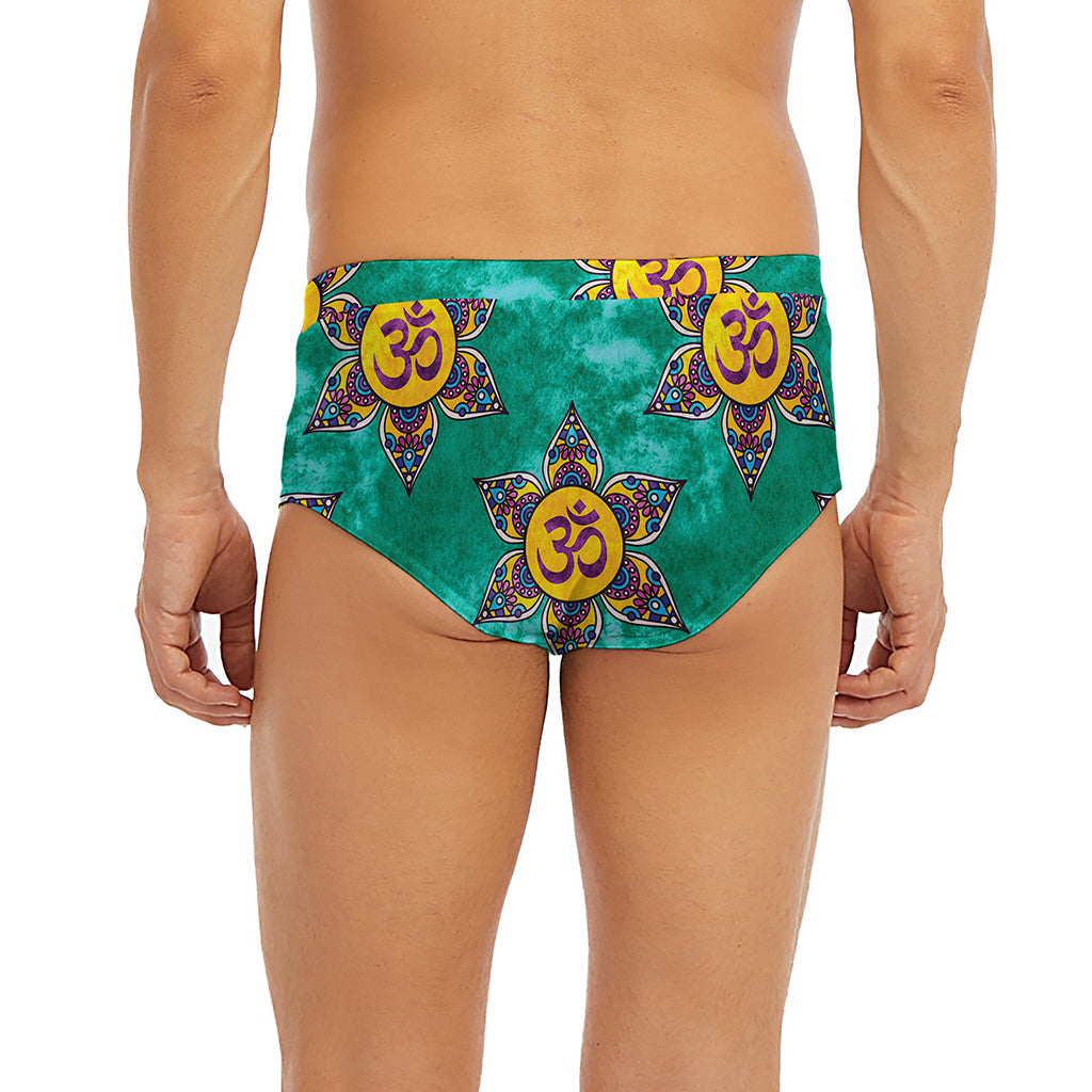 Boho Om Sign Pattern Print Men's Briefs